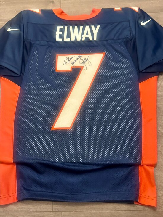 NFL Other - 🏈 John Elway Signed 1990s Nike NFL Pro Line Broncos Jersey Vintage XL